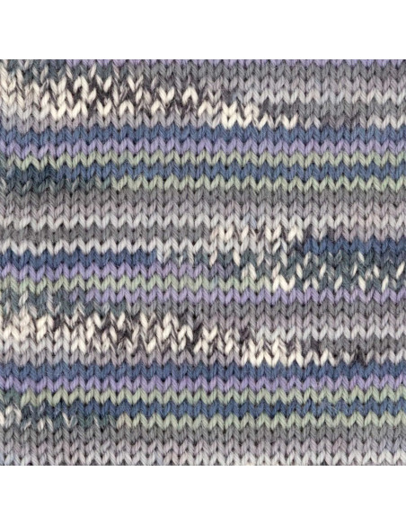 Hot Socks Cashmere 4-fach - Gründl 05 - anthrazit/nachtblau/dunkelviolett/wei