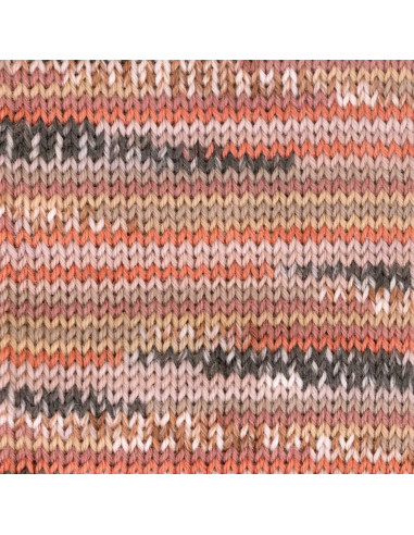 Hot Socks Cashmere 4-fach - Gründl 06 - kastanie/zimt/umbra/wei/anthrazit