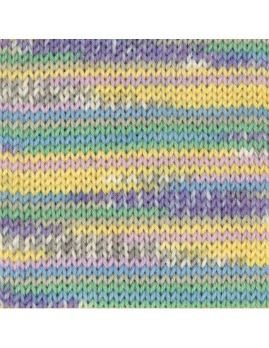 Hot Socks Cashmere 4-fach - Gründl 07 - jeans/flieder/zitronengelb/wei/anthrazi/