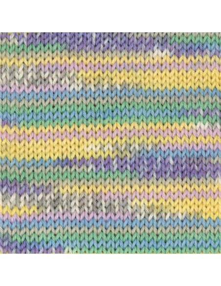Hot Socks Cashmere 4-fach - Gründl 07 - jeans/flieder/zitronengelb/wei/anthrazi/