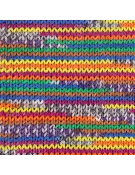Hot Socks Cashmere 4-fach - Gründl 08 - marine/kürbis/sonnengelb/waldgrün/wei