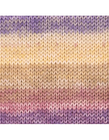 Hot Socks Silk 4-fach - Gründl 01 - senf/magenta/violett/mandarine