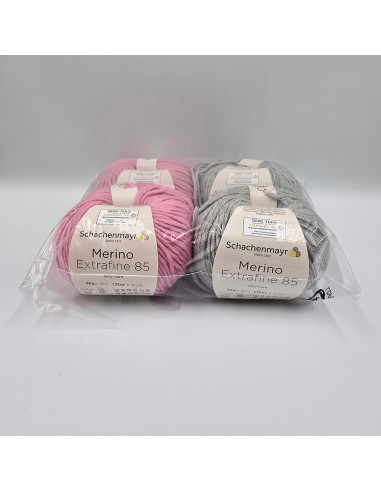 4 Knäuel Merino Extrafine 85 - Mängelware