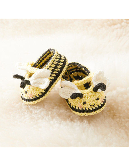 Baby Booties Biene Häkelset - Rico Design