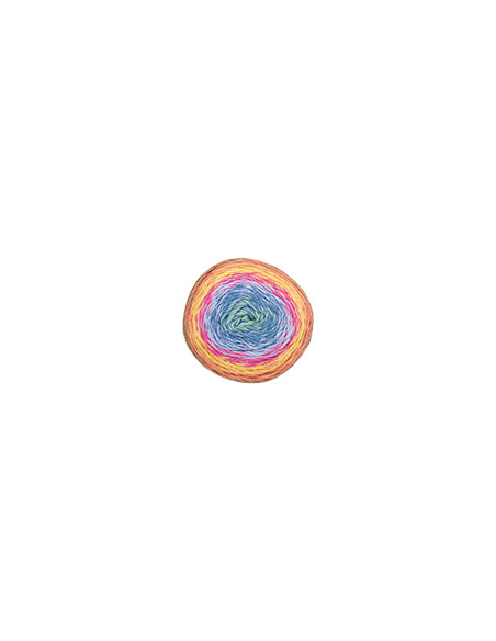 Pop-Up Cotton - Katia 300 - blau/fuchsia/braun