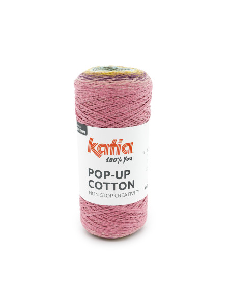 Pop-Up Cotton - Katia 302 - rosa/lila/gelb/grün