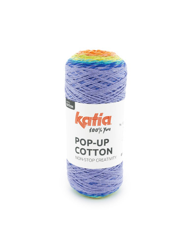 Pop-Up Cotton - Katia 303 - blau/rot/orange/gelb
