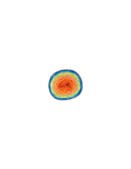 Pop-Up Cotton - Katia 303 - blau/rot/orange/gelb