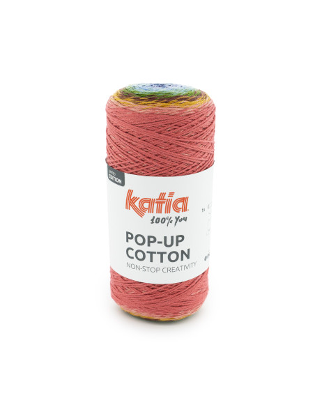 Pop-Up Cotton - Katia 304 - blau/grün/rot/braun