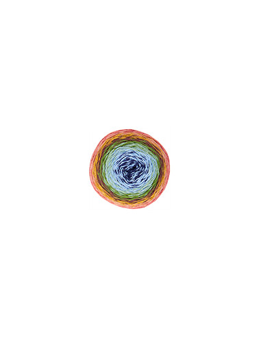 Pop-Up Cotton - Katia 304 - blau/grün/rot/braun