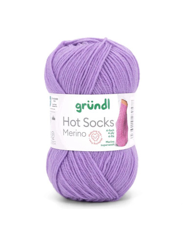 Hot Socks Merino - Gründl 03 - flieder