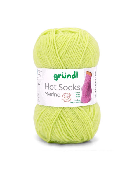 Hot Socks Merino - Gründl 07 - limette