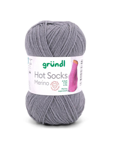 Hot Socks Merino - Gründl 12 - stahlgrau