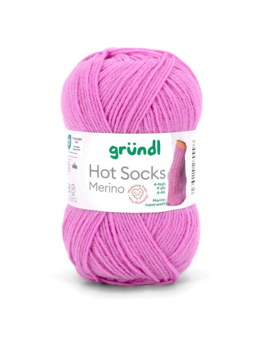 Hot Socks Merino - Gründl 17 - orchidee