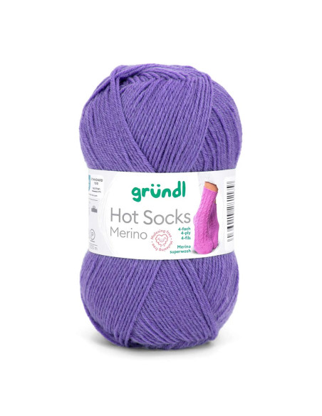 Hot Socks Merino - Gründl 18 - lila