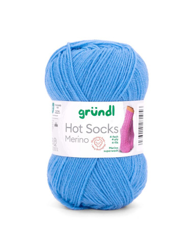 Hot Socks Merino - Gründl 19 - jeansblau