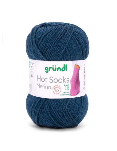 Hot Socks Merino - Gründl 21 - nachtblau