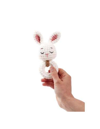 Häkelset Rassel-Hase - Graine Crative