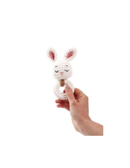 Häkelset Rassel-Hase - Graine Crative