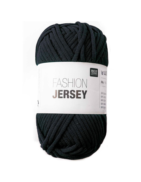 Fashion Jersey  Rico Design 008 - Schwarz