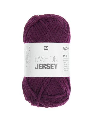 Fashion Jersey  Rico Design 030 - Bordeaux