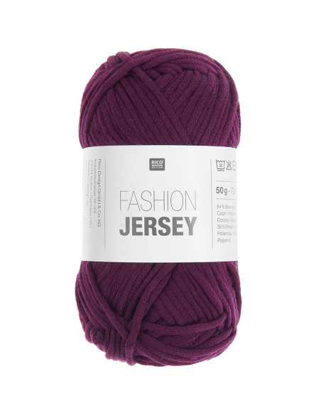 Fashion Jersey  Rico Design 030 - Bordeaux