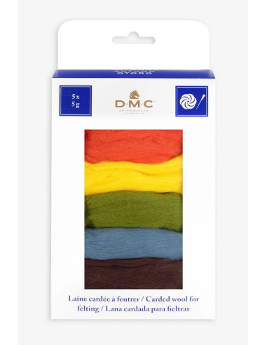 Filzwollset mit 5 Farben - DMC Herbst