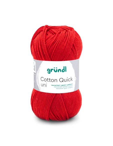 Cotton Quick uni - Gründl 120 - kirschrot
