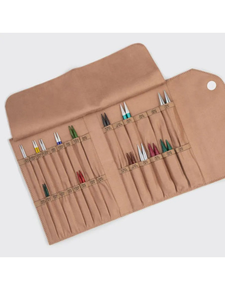 Austauschbare Nadeln Etui  Knit Pro Leder