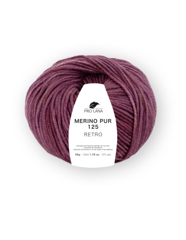 Merino Pur 125 Retro - Pro Lana 134 - azale meliert