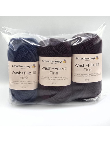 3 Knäuel Wash Filz it Fine - Outlet