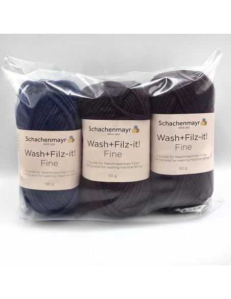 3 Knäuel Wash Filz it Fine - Outlet