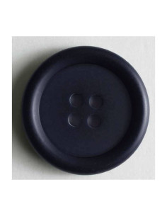 Kunststoffknopf schlicht 20 mm  Dill blau