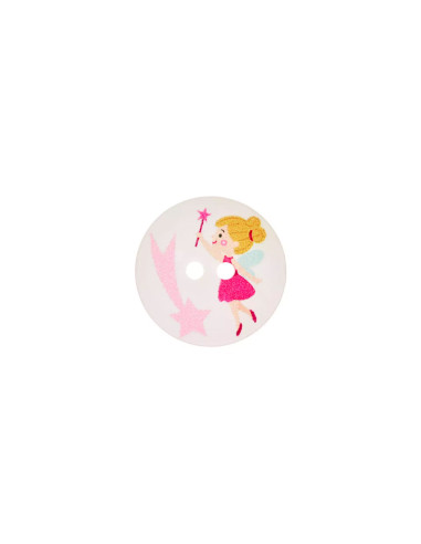 Polyesterknopf 2-Loch Fee 18mm - Prym 0046 - rosa