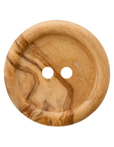 Holzknopf 2-Loch 28 mm - Prym 0016 - beige