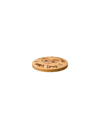 Holzknopf 2-Loch 15 mm Handmade with love - Prym