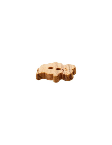 Holzknopf 2-Loch 15 mm Schaf - Prym 0016 - beige