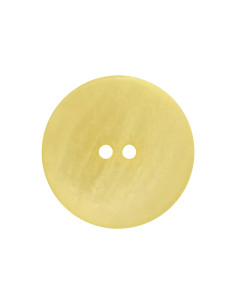 Papier-/Polyesterknopf 2-Loch 25 mm recycelt - Prym 0038 - gelb