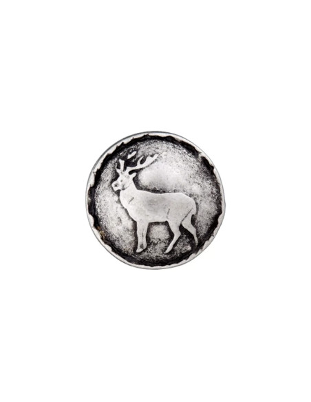 Metallknopf mit Öse Hirsch 25 mm - Union Knopf