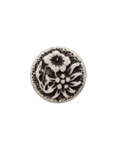 Metallknopf Blumen Trachten 15 mm Öse - Prym