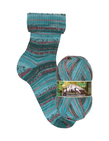 Schafpate 18 Waldspaziergang - Opal 11676 - Curly sammelt Pilze