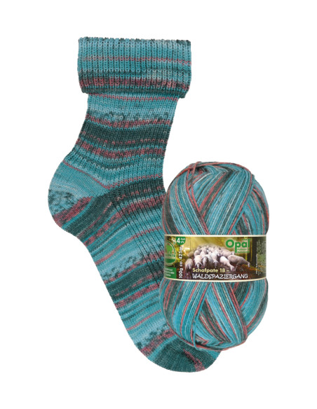 Schafpate 18 Waldspaziergang - Opal 11676 - Curly sammelt Pilze
