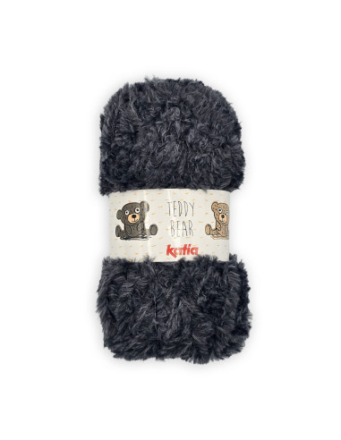 Velour Teddy - Katia 50 - anthrazit