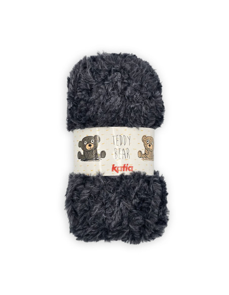Velour Teddy - Katia 50 - anthrazit