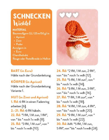 55 x häkeln Mini-Wichtet Dein Kartenset - EMF