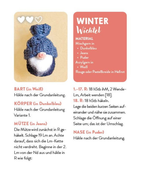 55 x häkeln Mini-Wichtet Dein Kartenset - EMF
