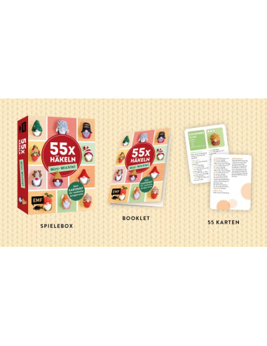 55 x häkeln Mini-Wichtet Dein Kartenset - EMF