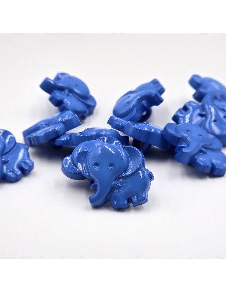 Elefant Knopf mit Öse 19 mm - Prym 02 -  royal