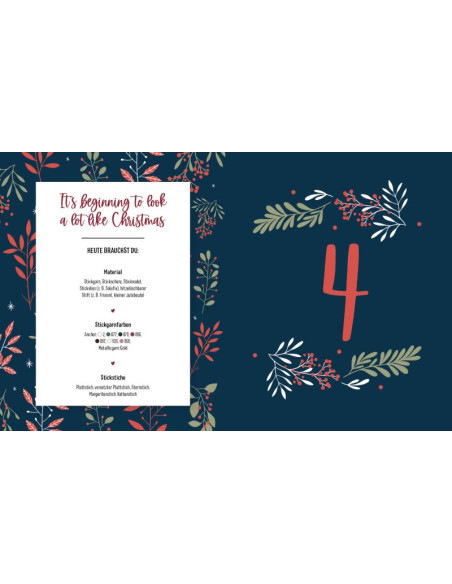 Mein Adventskalender-Buch Stickzauber - EMF
