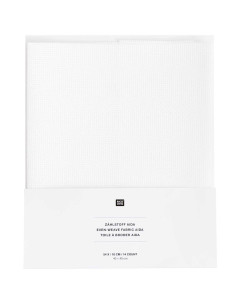 Zählstoff AIDA 5.4 Stiche/CM 40 x 40 cm - Rico Design weiss